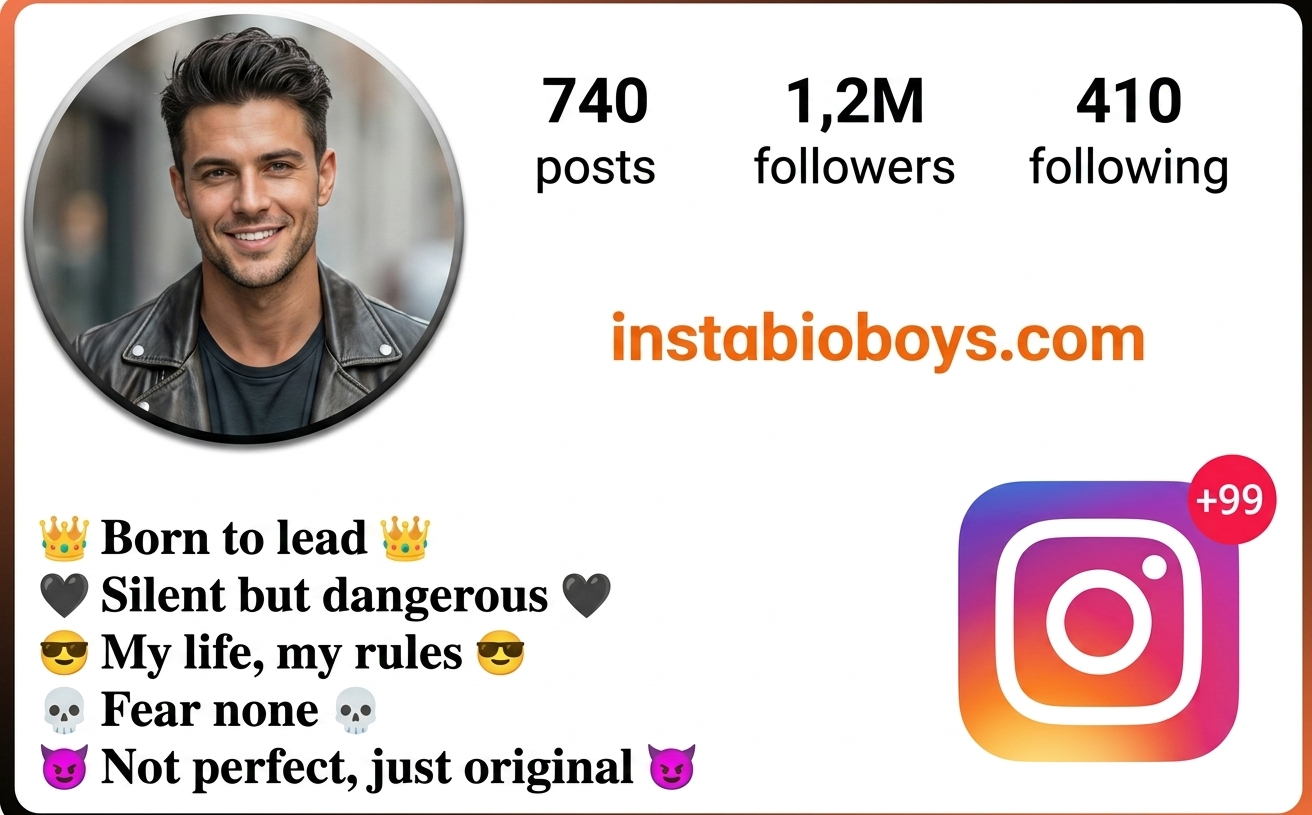 Instagram Bio For Boys 