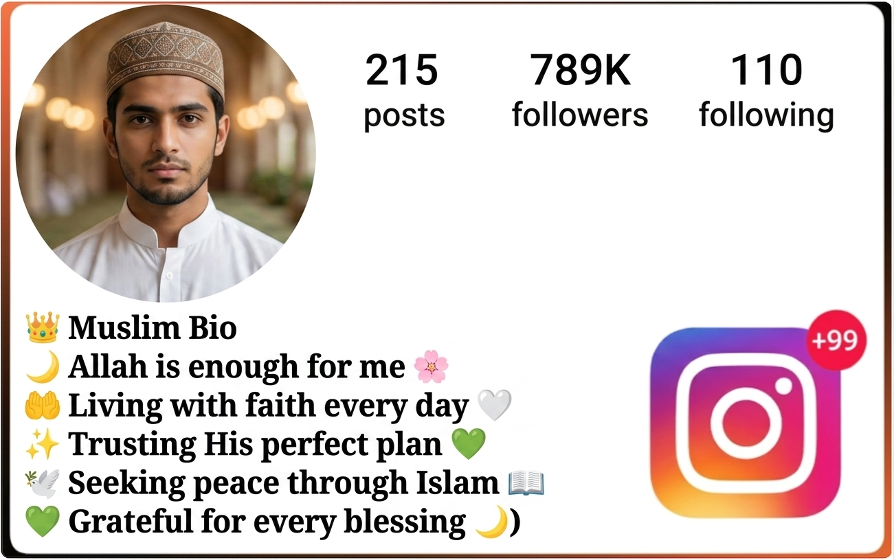 short islamic bio for instagram 
