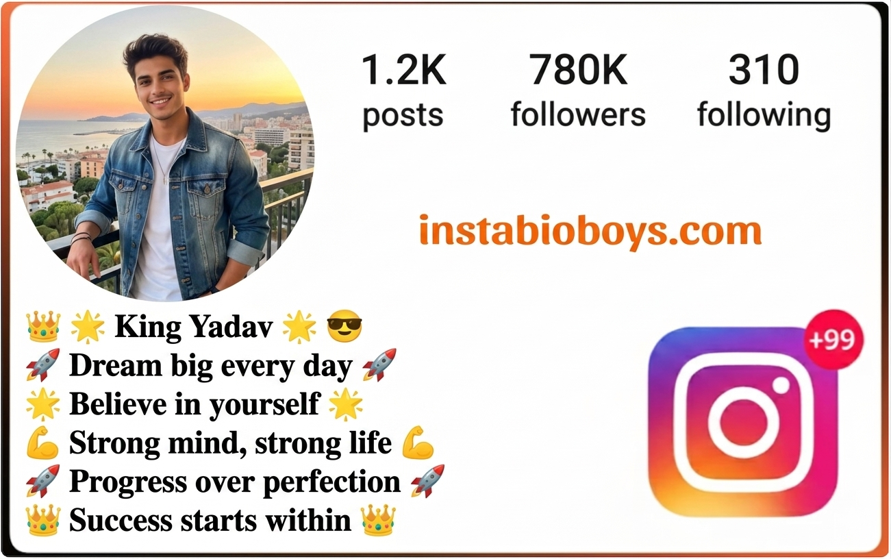 Instagram Bio For Boys 