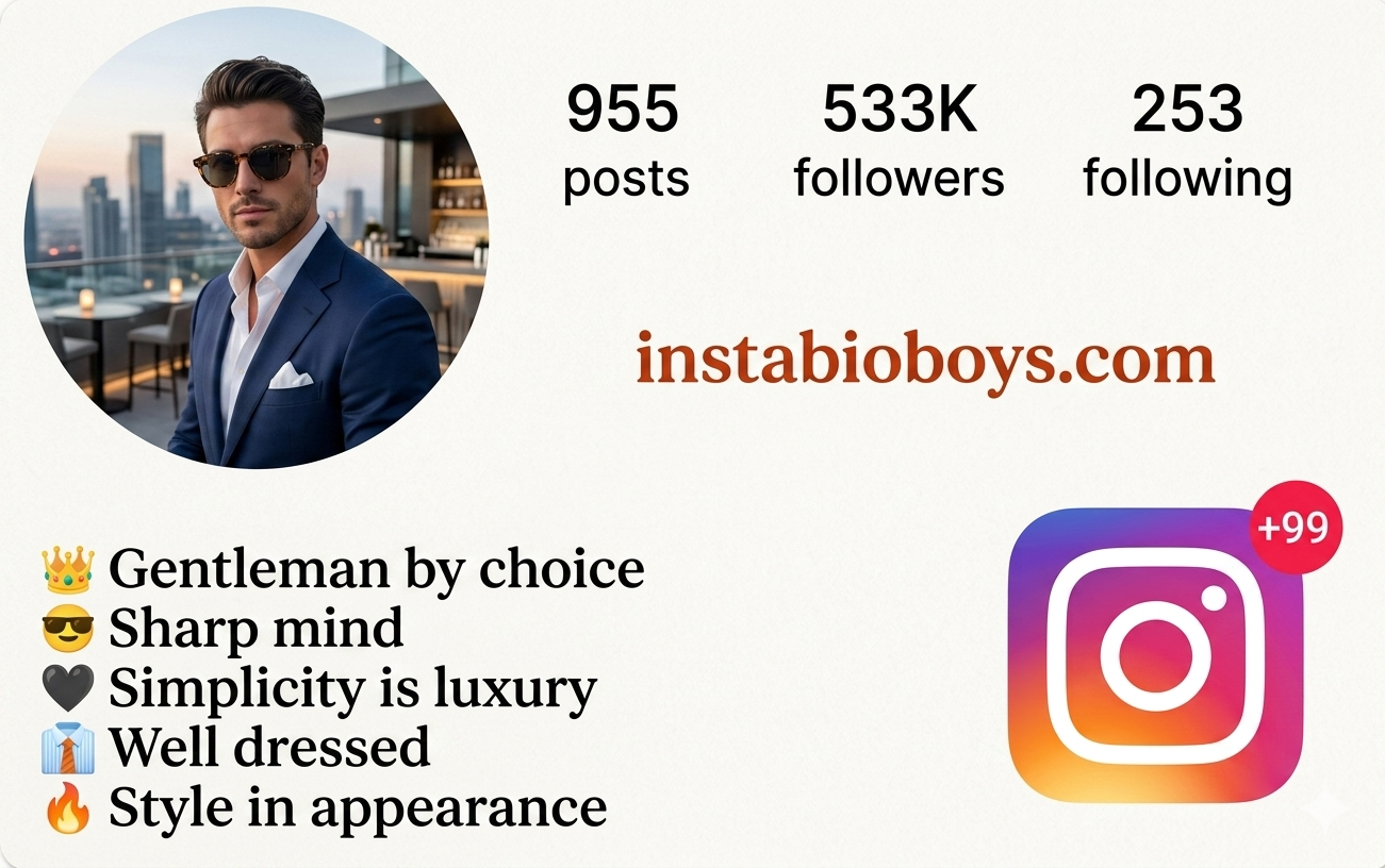 Instagram Bio For Boys 