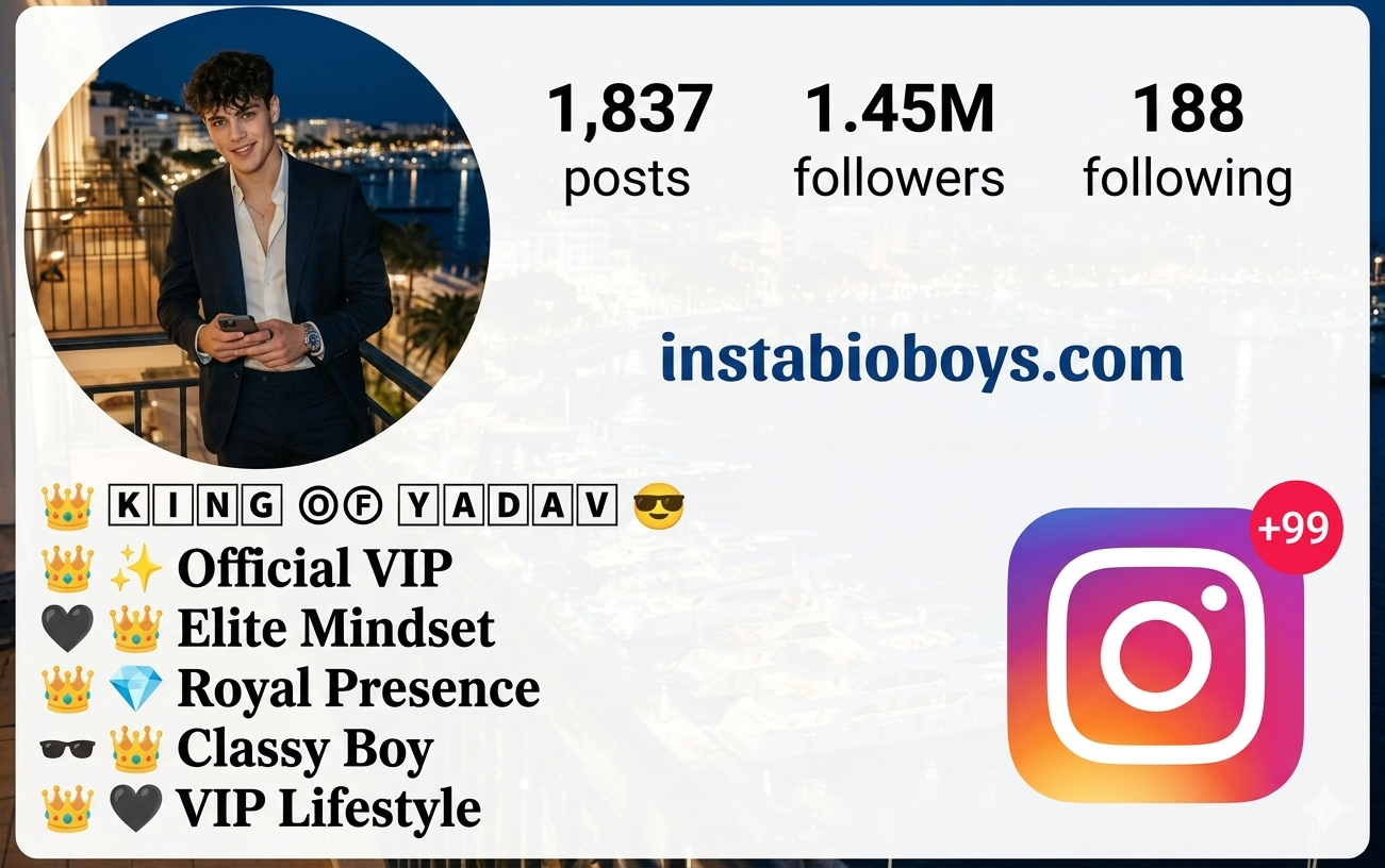 Instagram Bio For Boys 