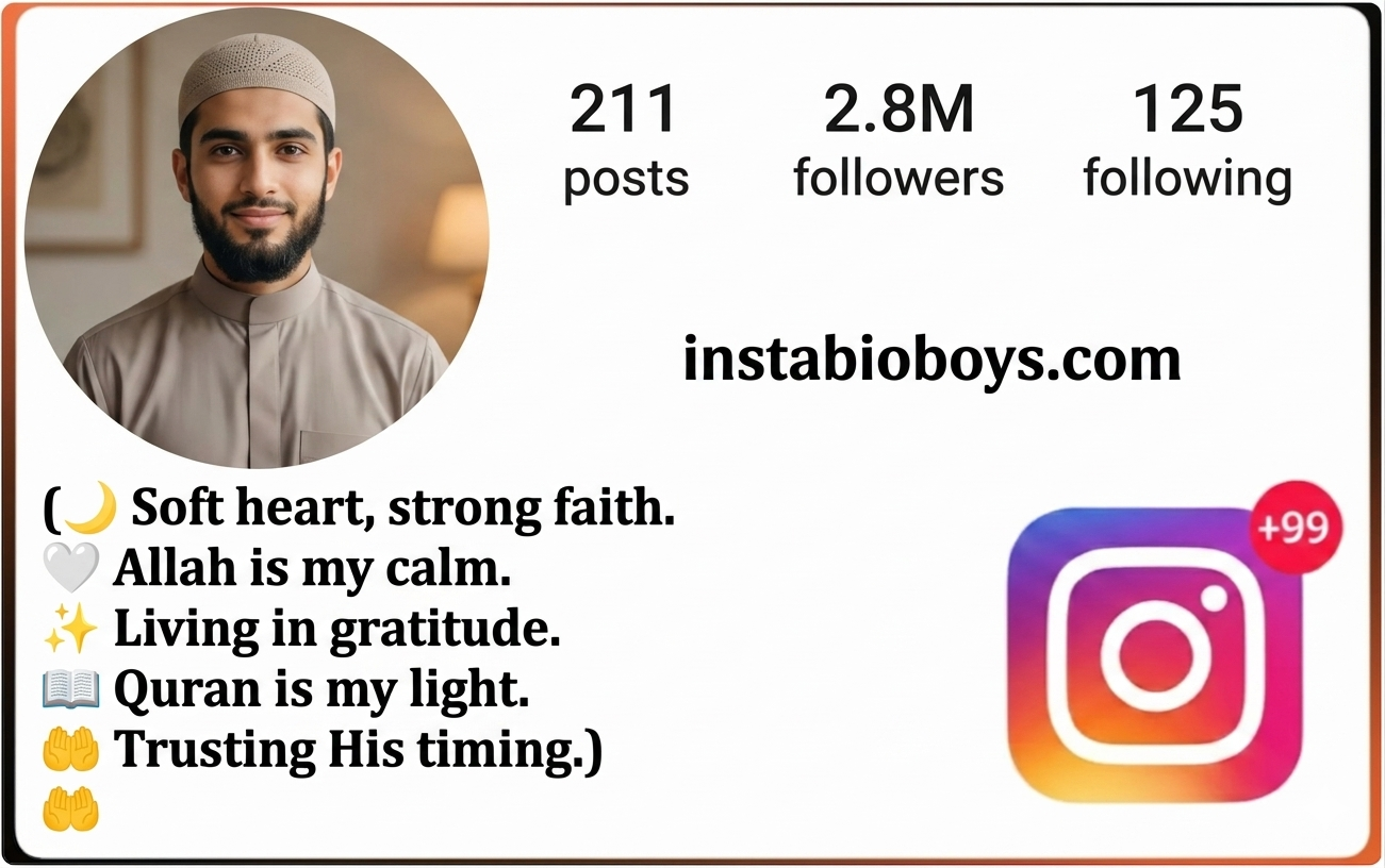 short islamic bio for instagram 
