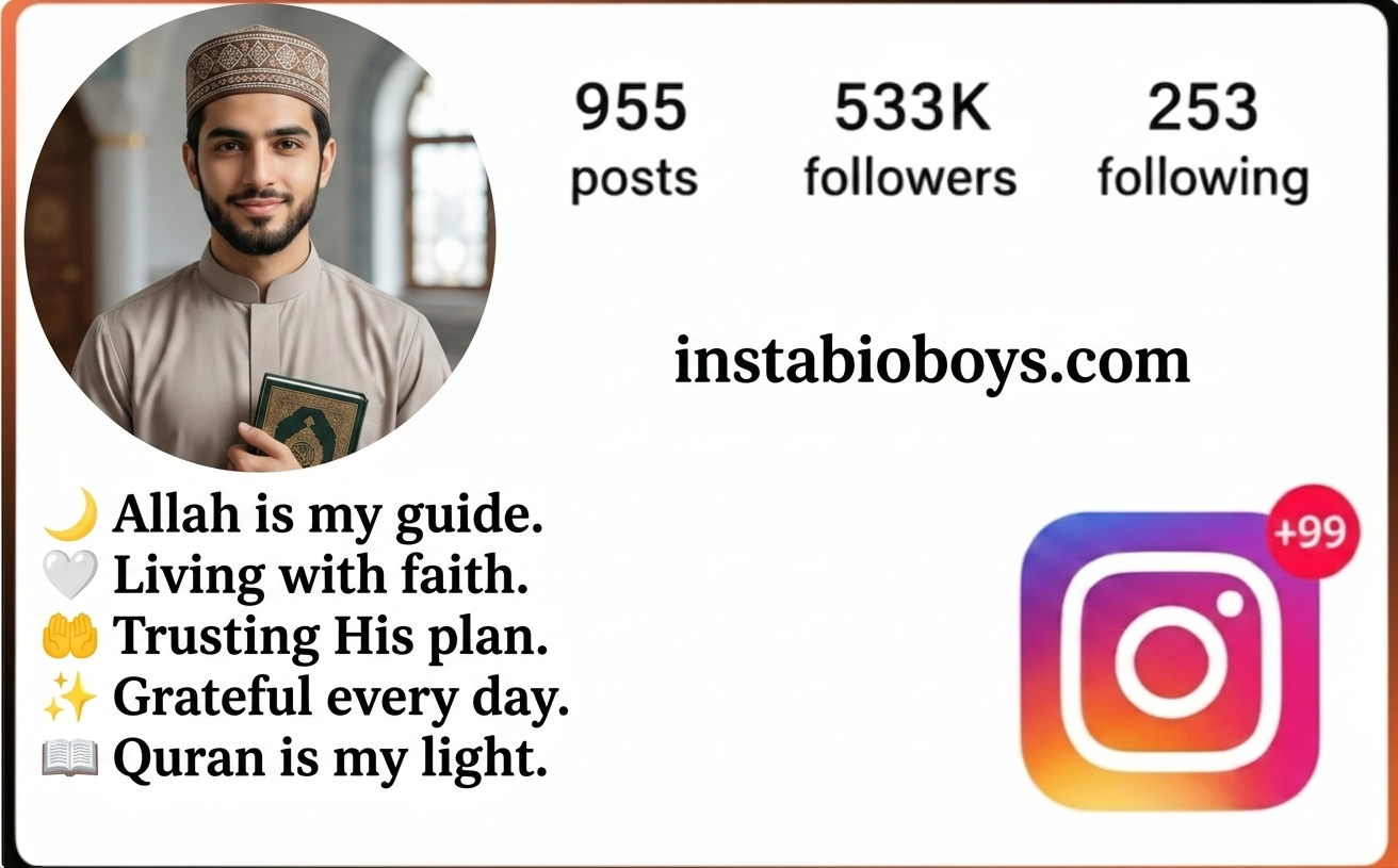 short islamic bio for instagram 
