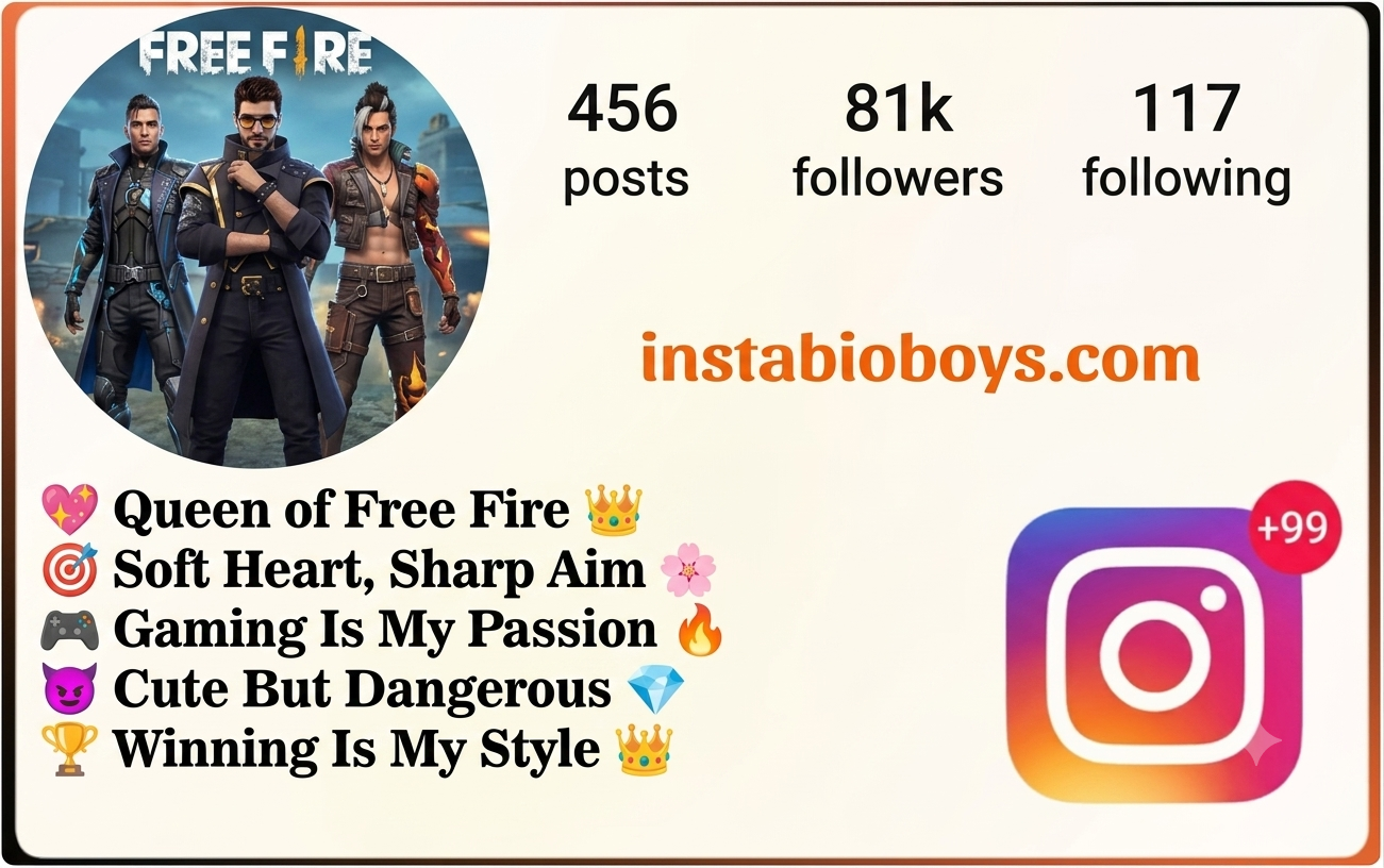free fire instagram bio 
