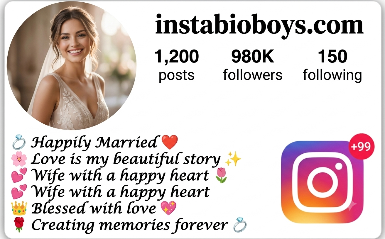 instagram bio for married girl