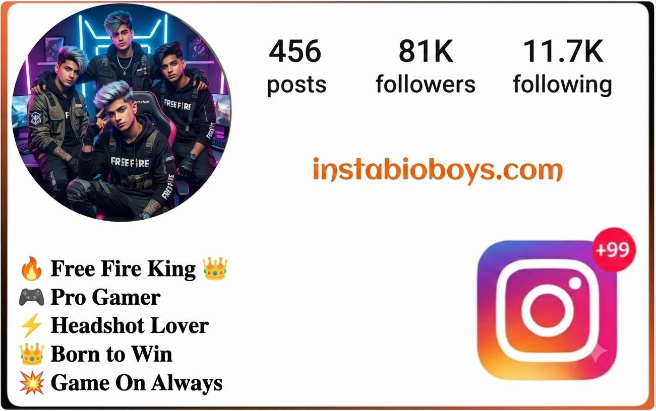 free fire instagram bio 
