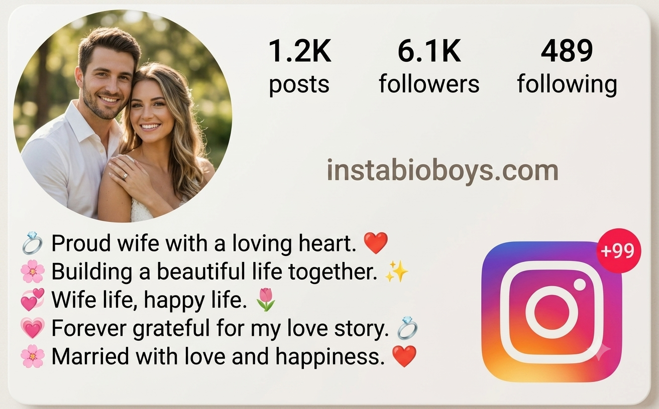instagram bio for married girl