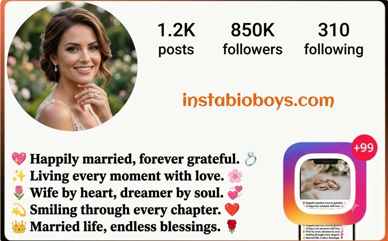 instagram bio for married girl