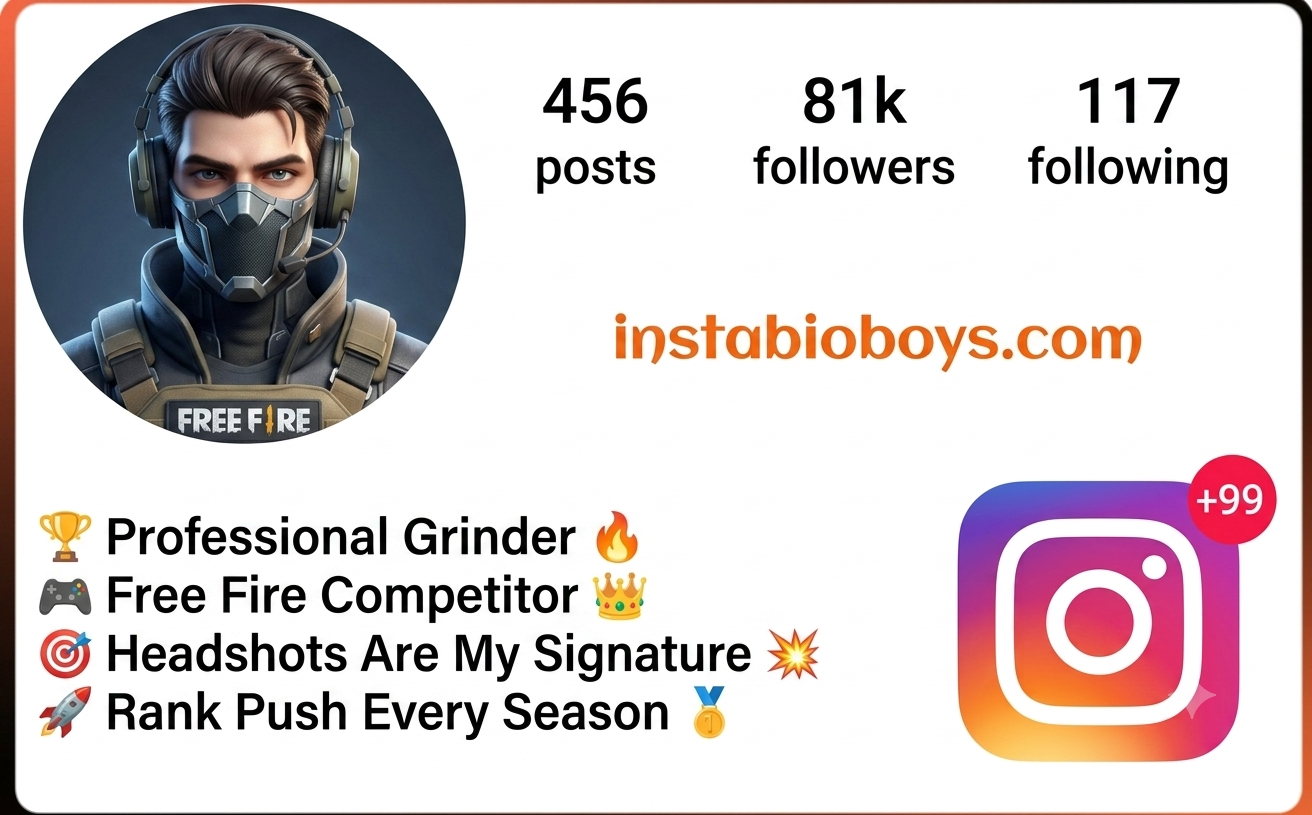 free fire instagram bio