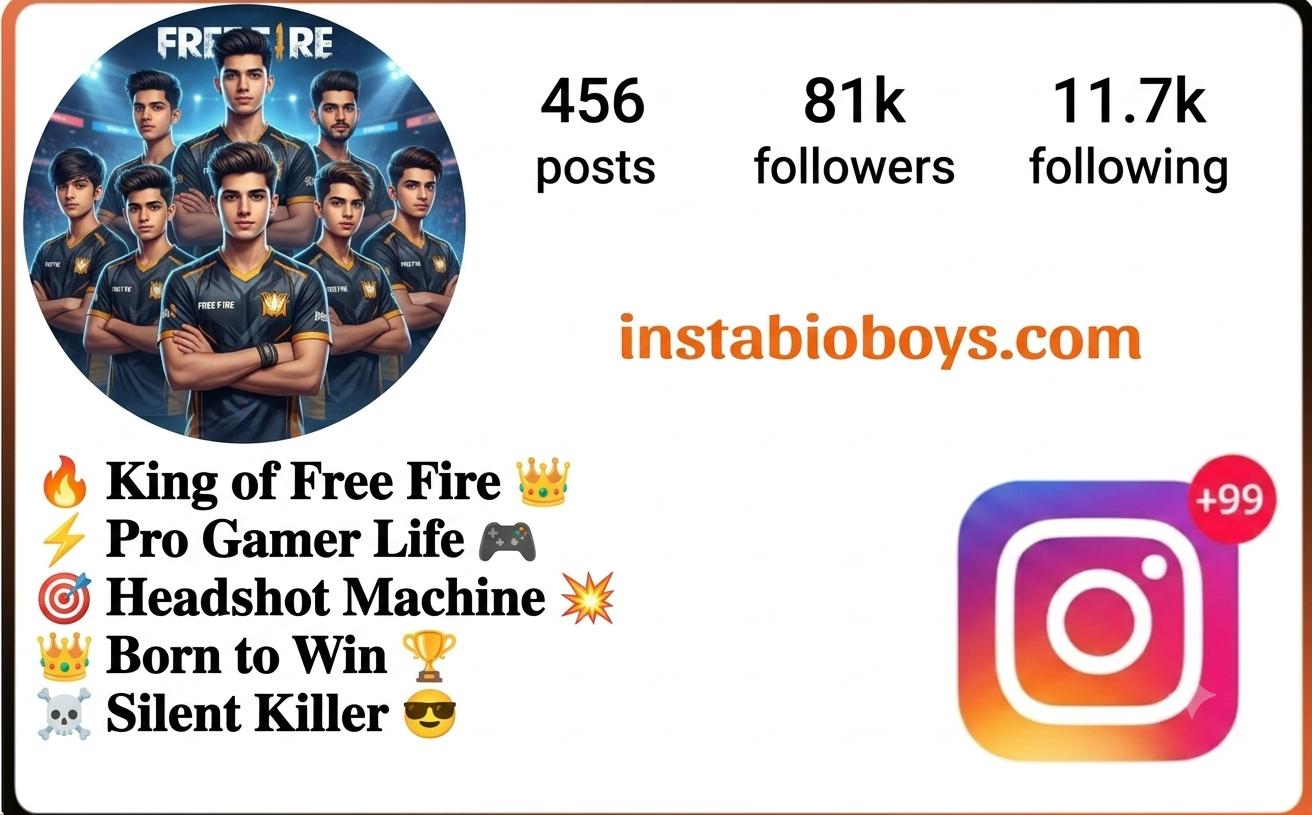 free fire instagram bio 