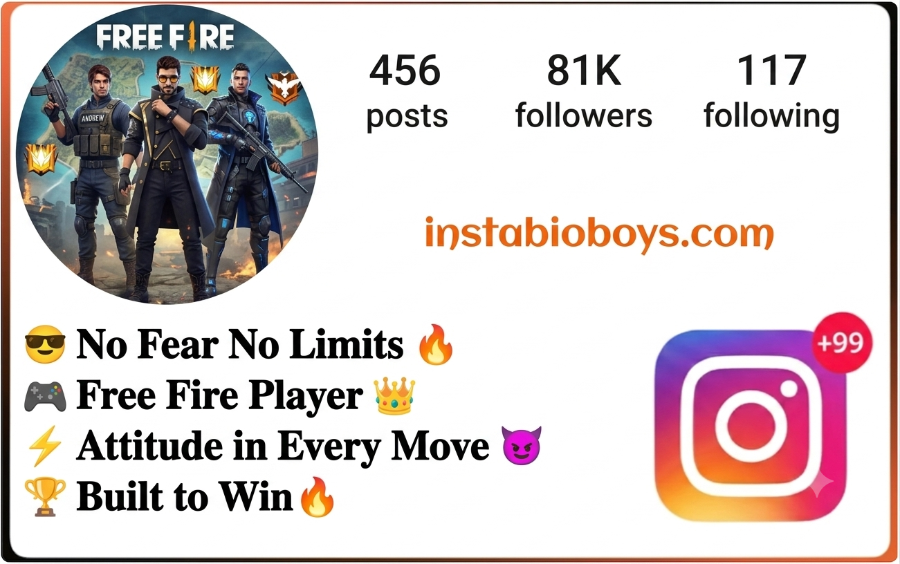 free fire instagram bio 