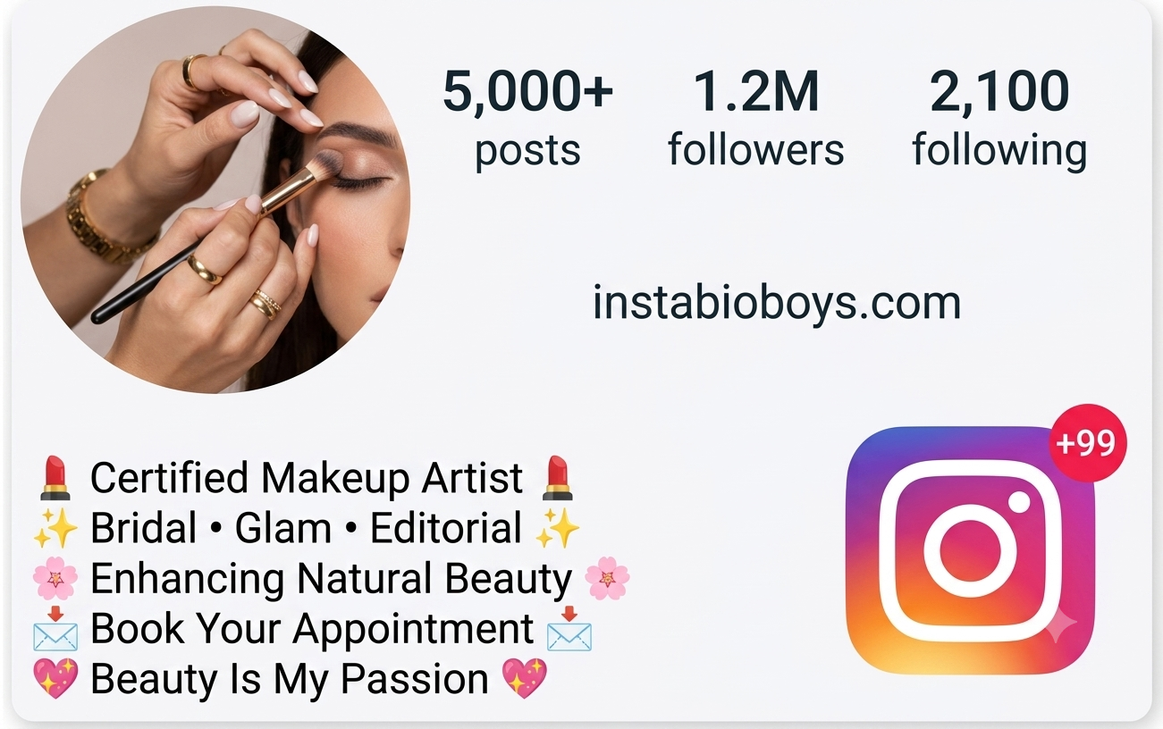 Makeup Artist Bio for Instagram