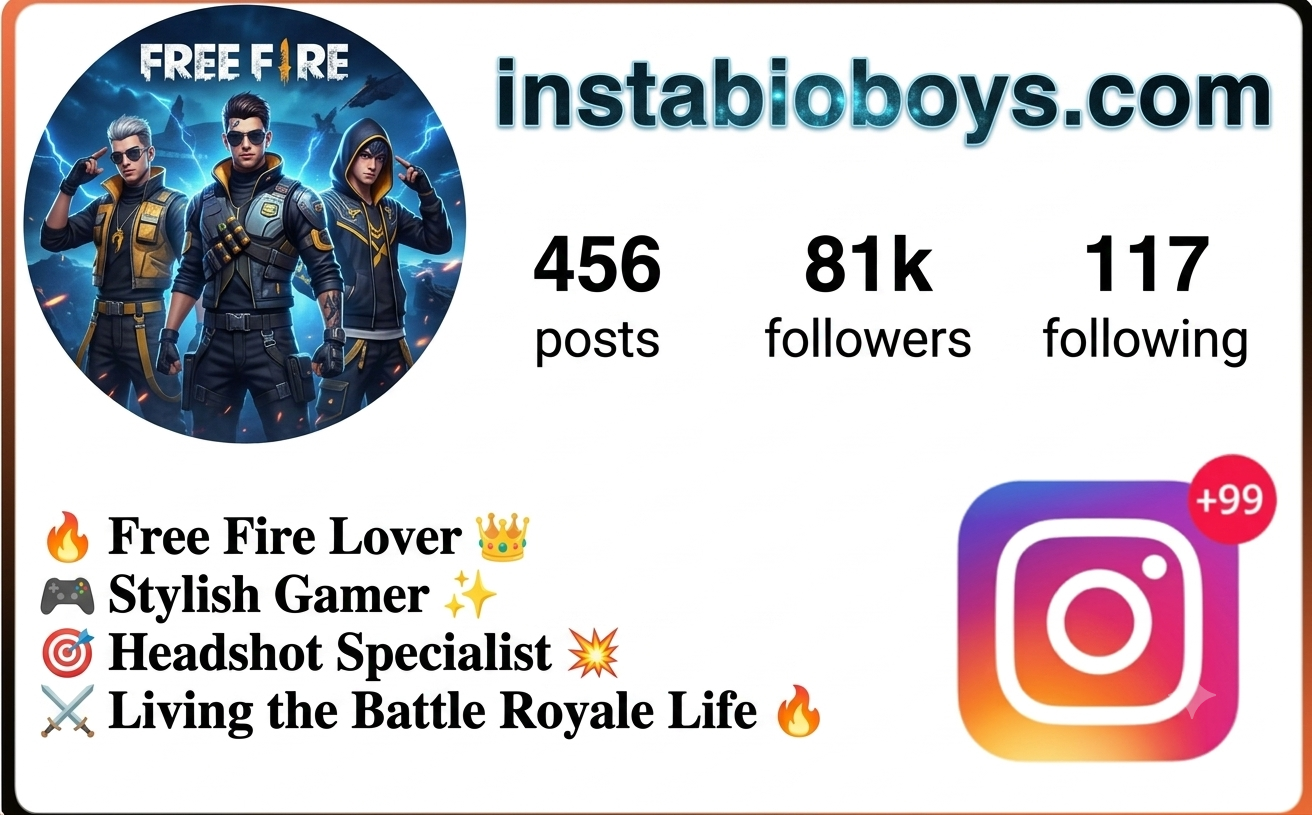 free fire instagram bio 