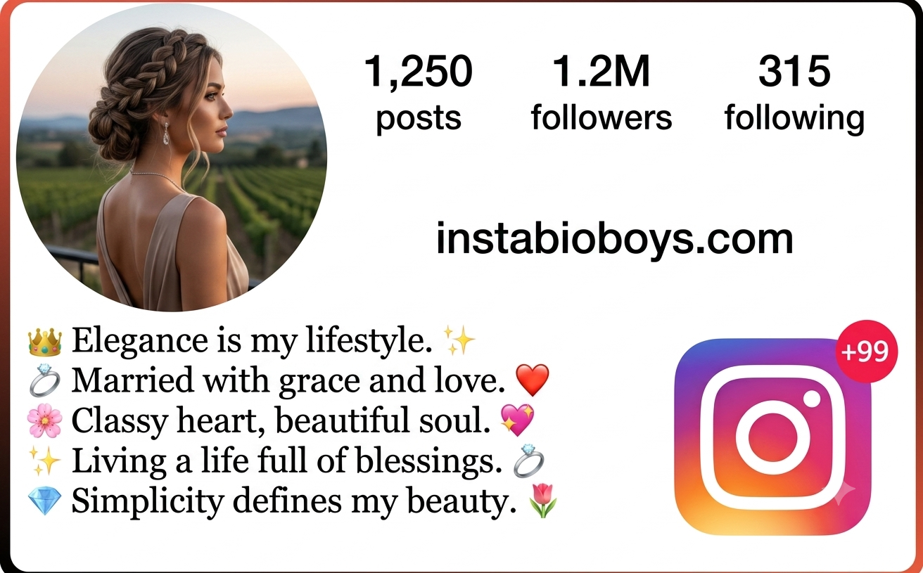 instagram bio for married girl