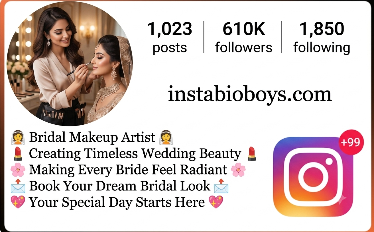 Makeup Artist Bio for Instagram