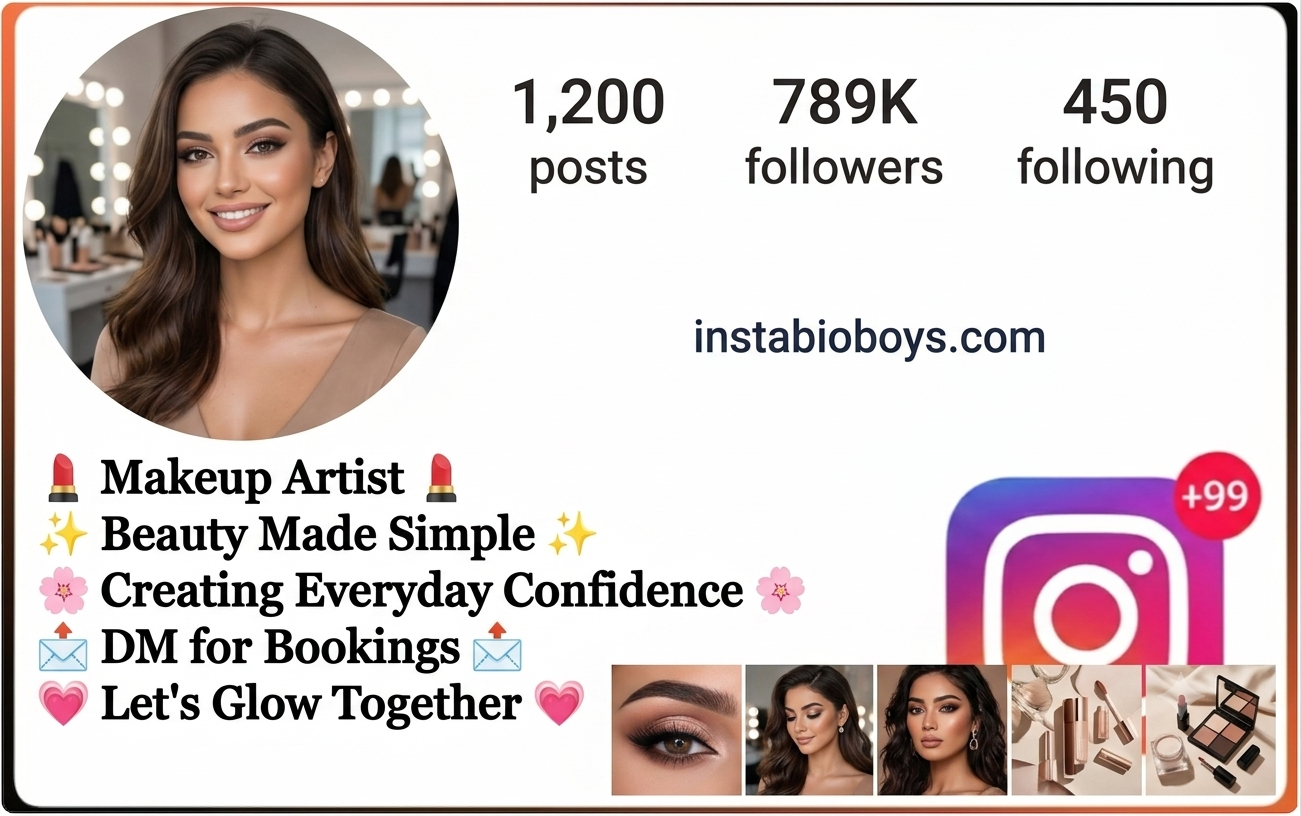 Makeup Artist Bio for Instagram