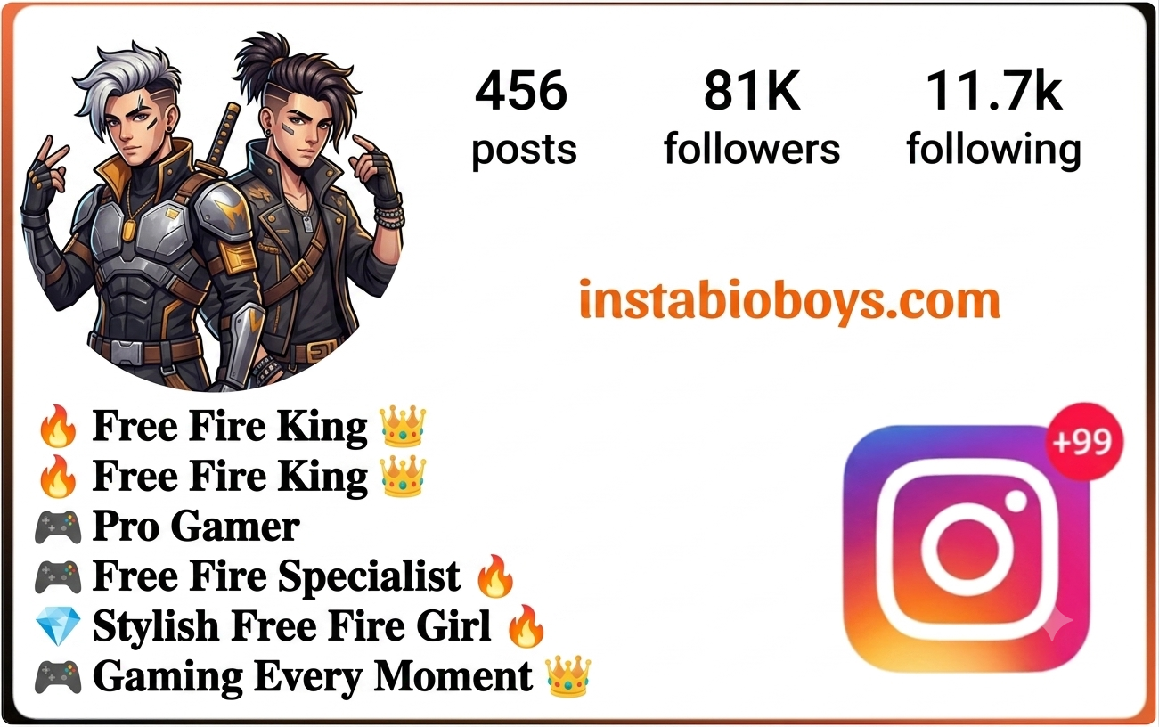 free fire instagram bio